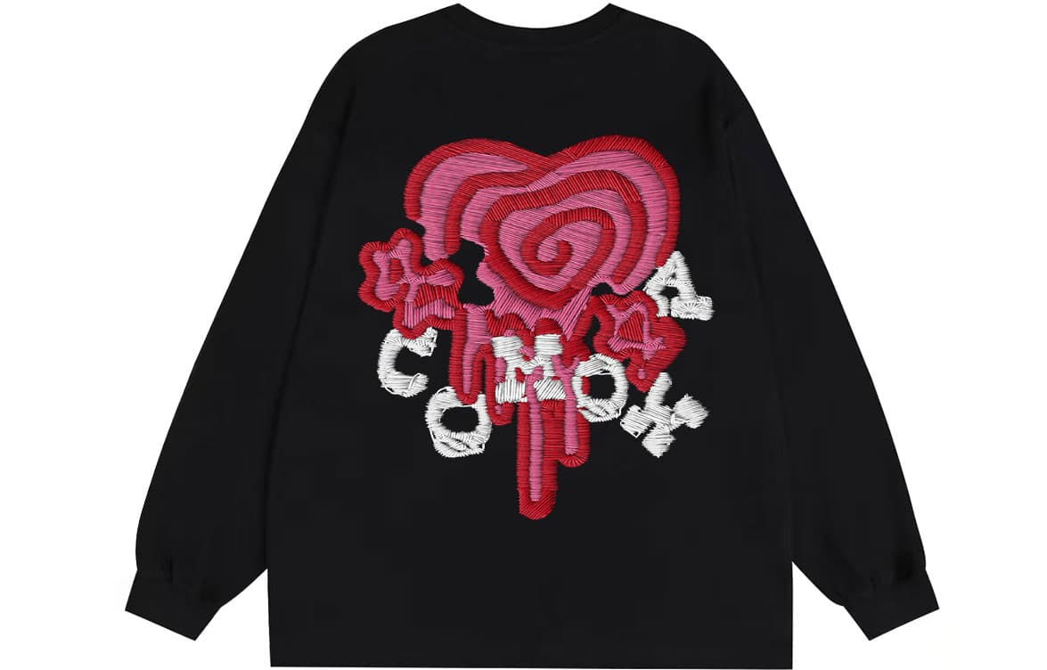 COMOWA Vintage Embroidered Heart Logo Tee