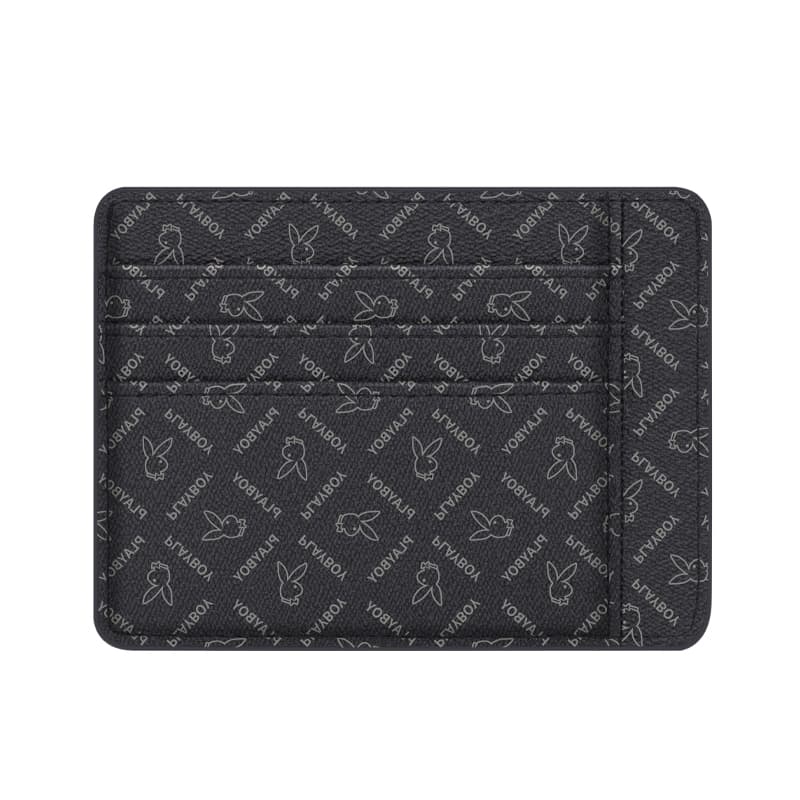 Playboy PVC Card Holder Black