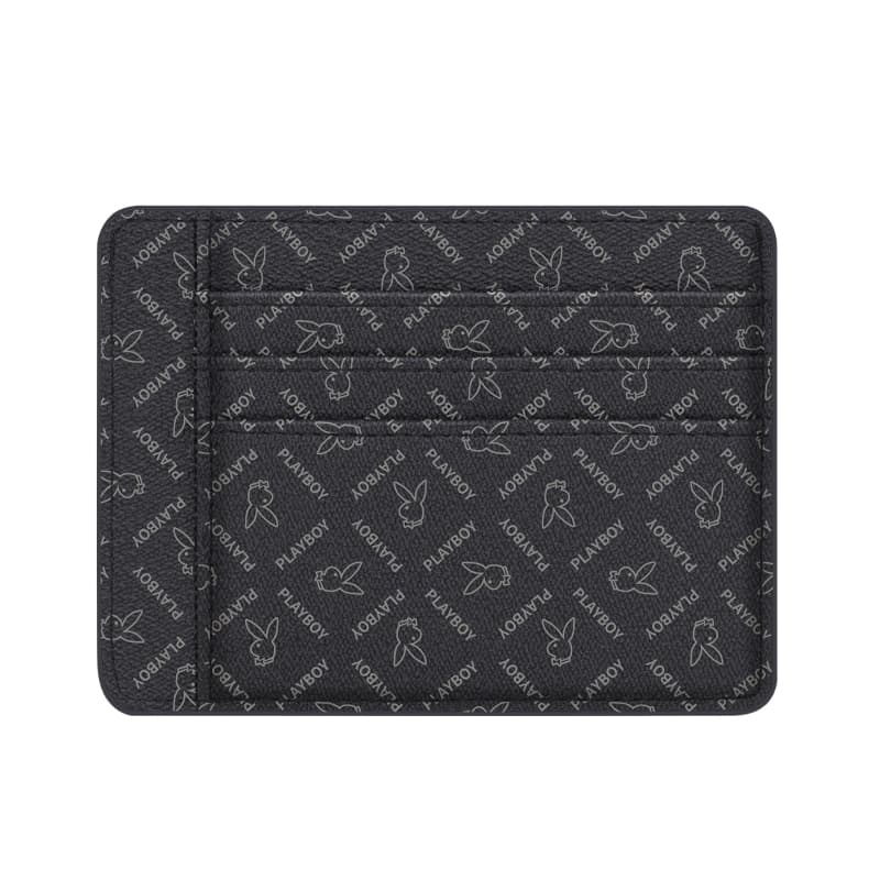 Playboy PVC Card Holder Black
