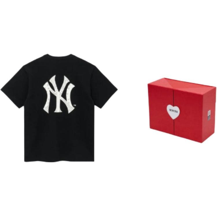 New Era MLB Yankees Crewneck Tee Black