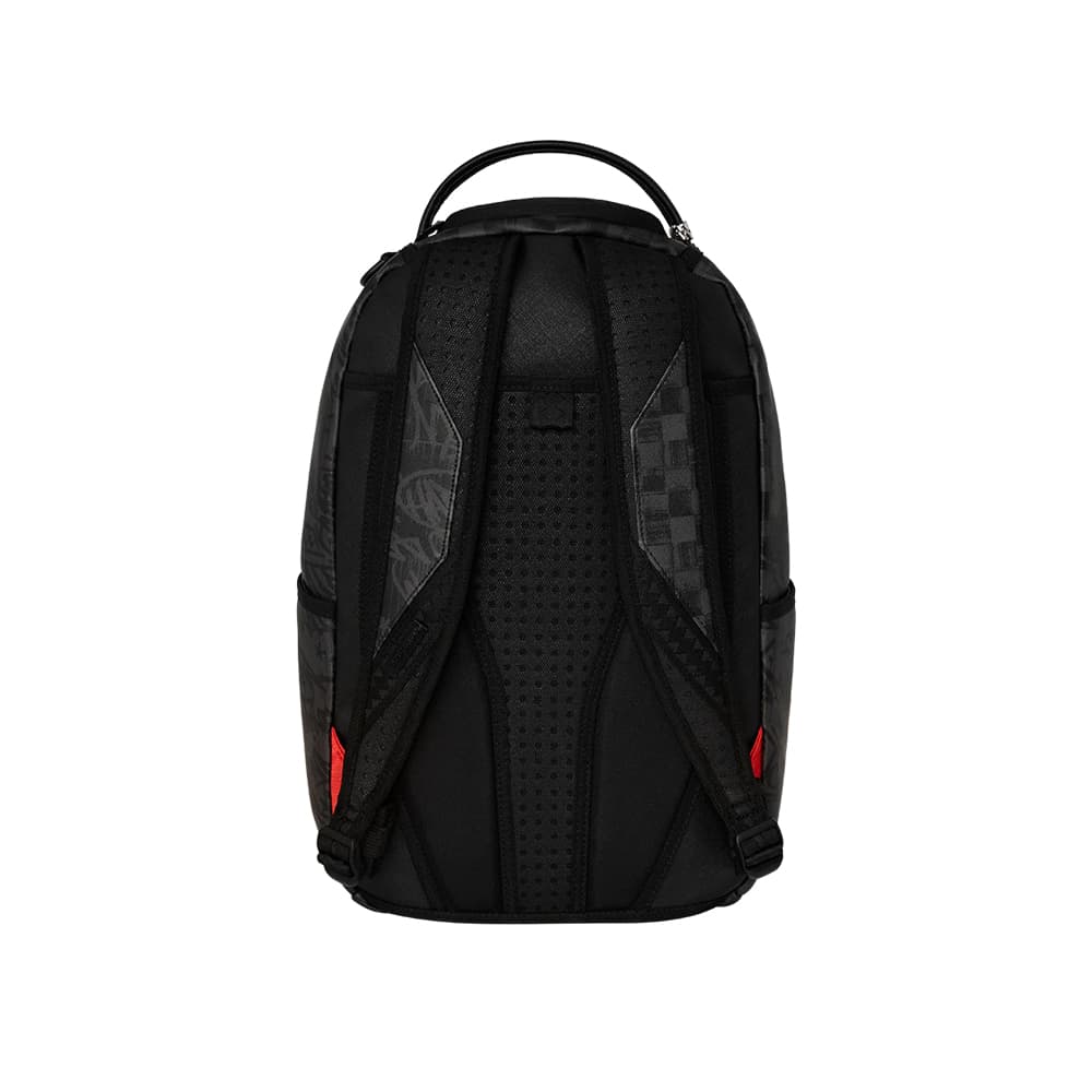 SPRAYGROUND Shark Logo Checkerboard Backpack Black Gray