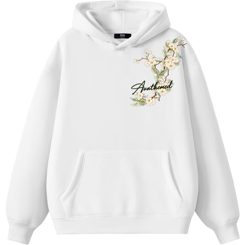 UNthemed Retro Botanical Embroidered Hoodie