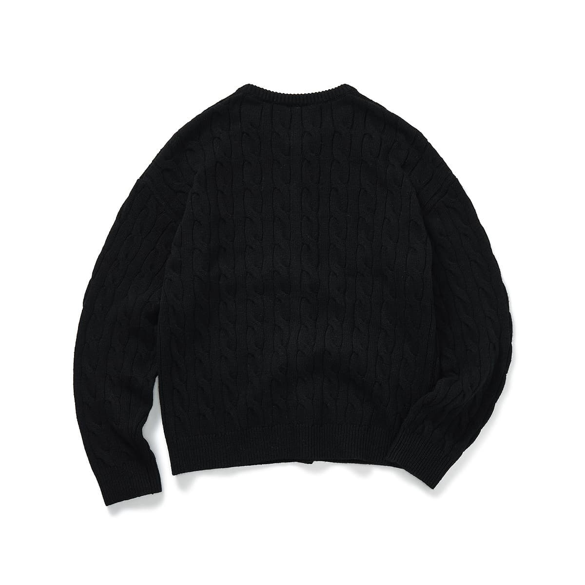 714STREET Simple Series Vintage Knit Cardigan