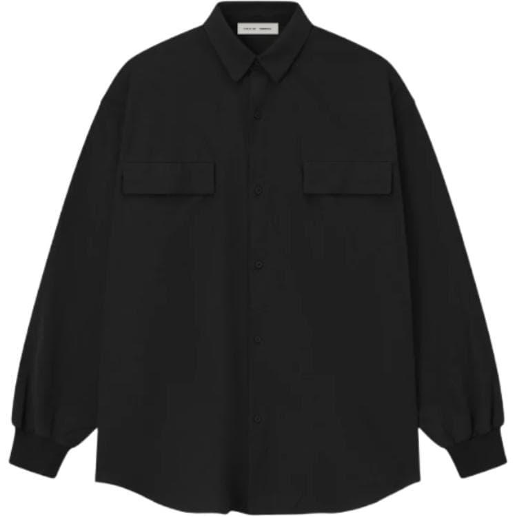 Fear of God Essentials Oxford Shirt Jet Black