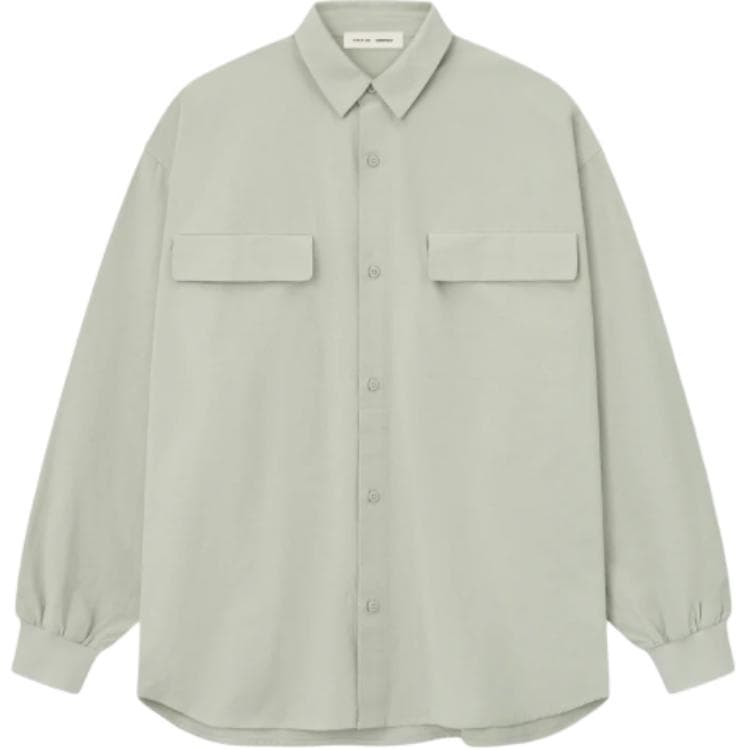 Fear of God Essentials SS25 Oxford Shirt ABBEY STONE 25 PRING DROP2
