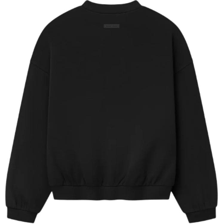 Fear of God Essentials SS25 90'S Fit Fleece Crewneck JET BLACK 25 PRING DROP2