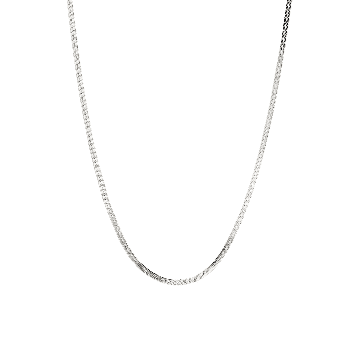 cooraree Blade Cuban Chain Necklace Silver