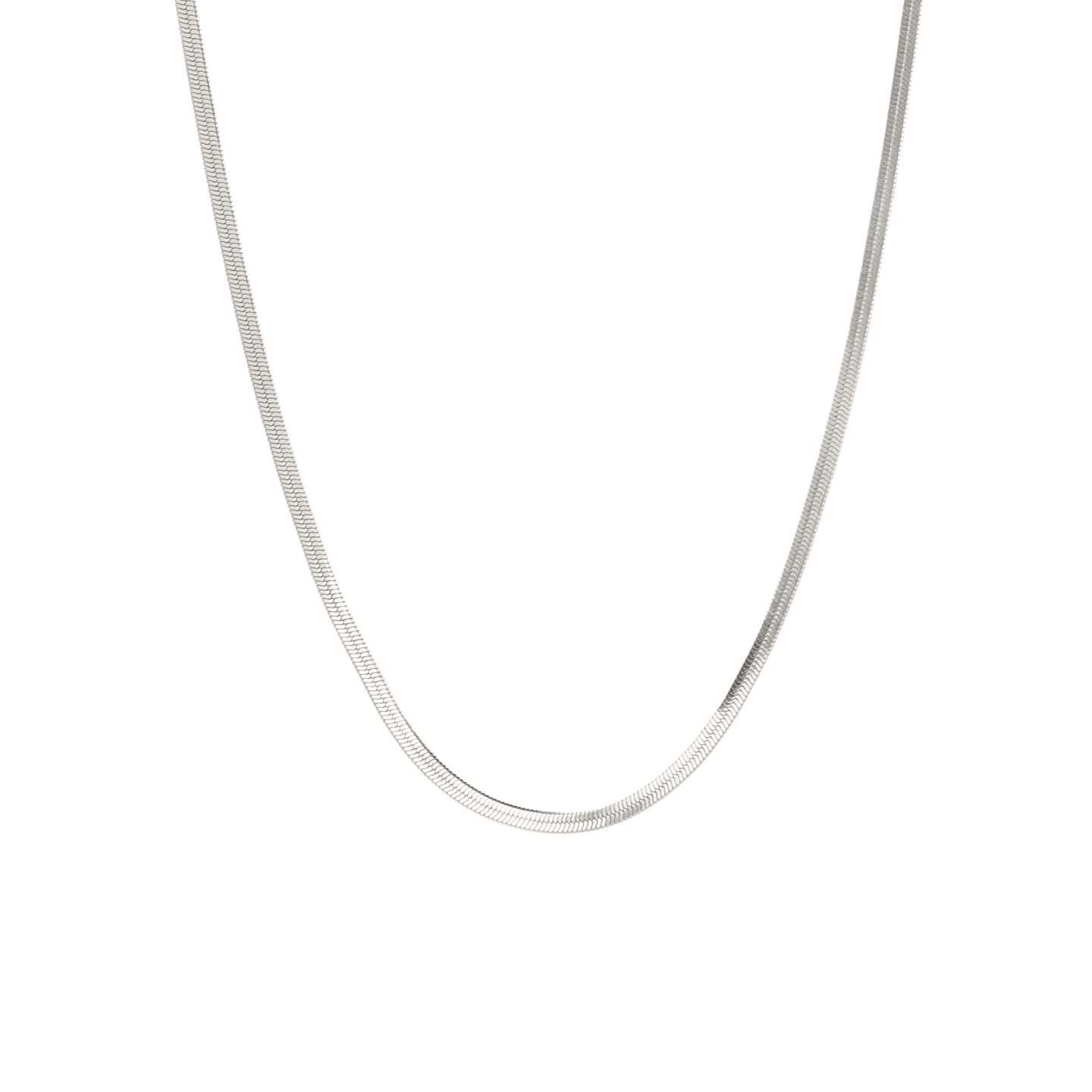 cooraree Blade Cuban Chain Necklace Silver