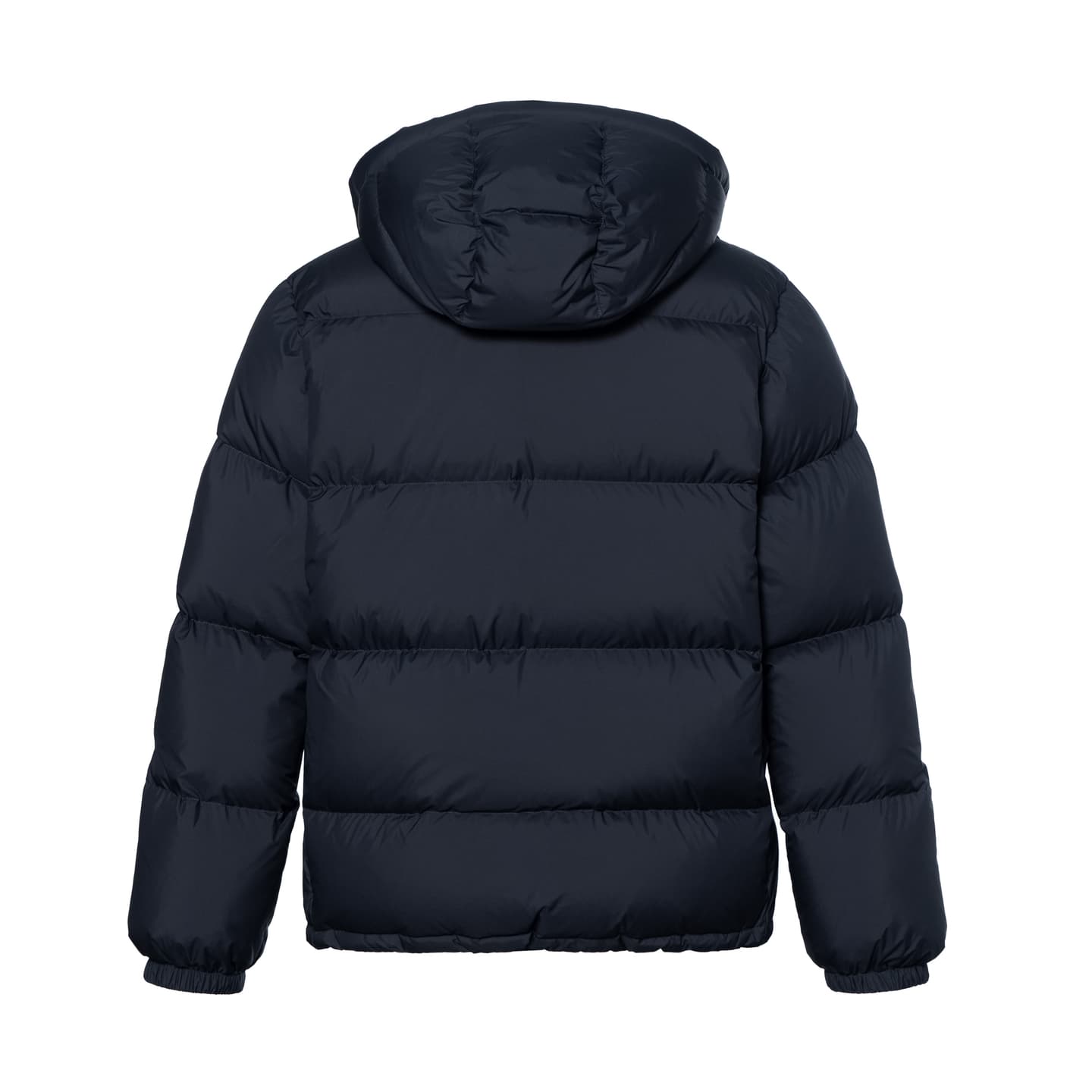 GUCCI FW24 Striped Print Detachable Hood Down Jacket Navy Blue
