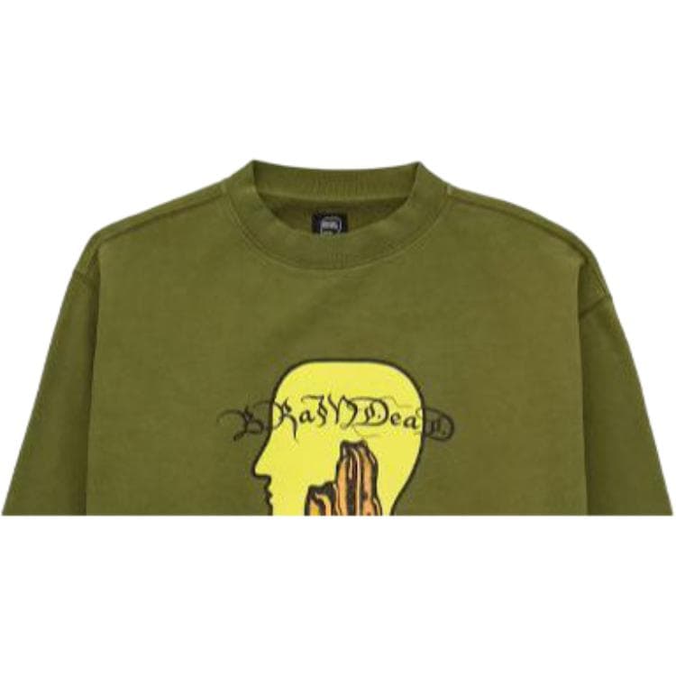 Brain Dead Mount Slime Crewneck Olive