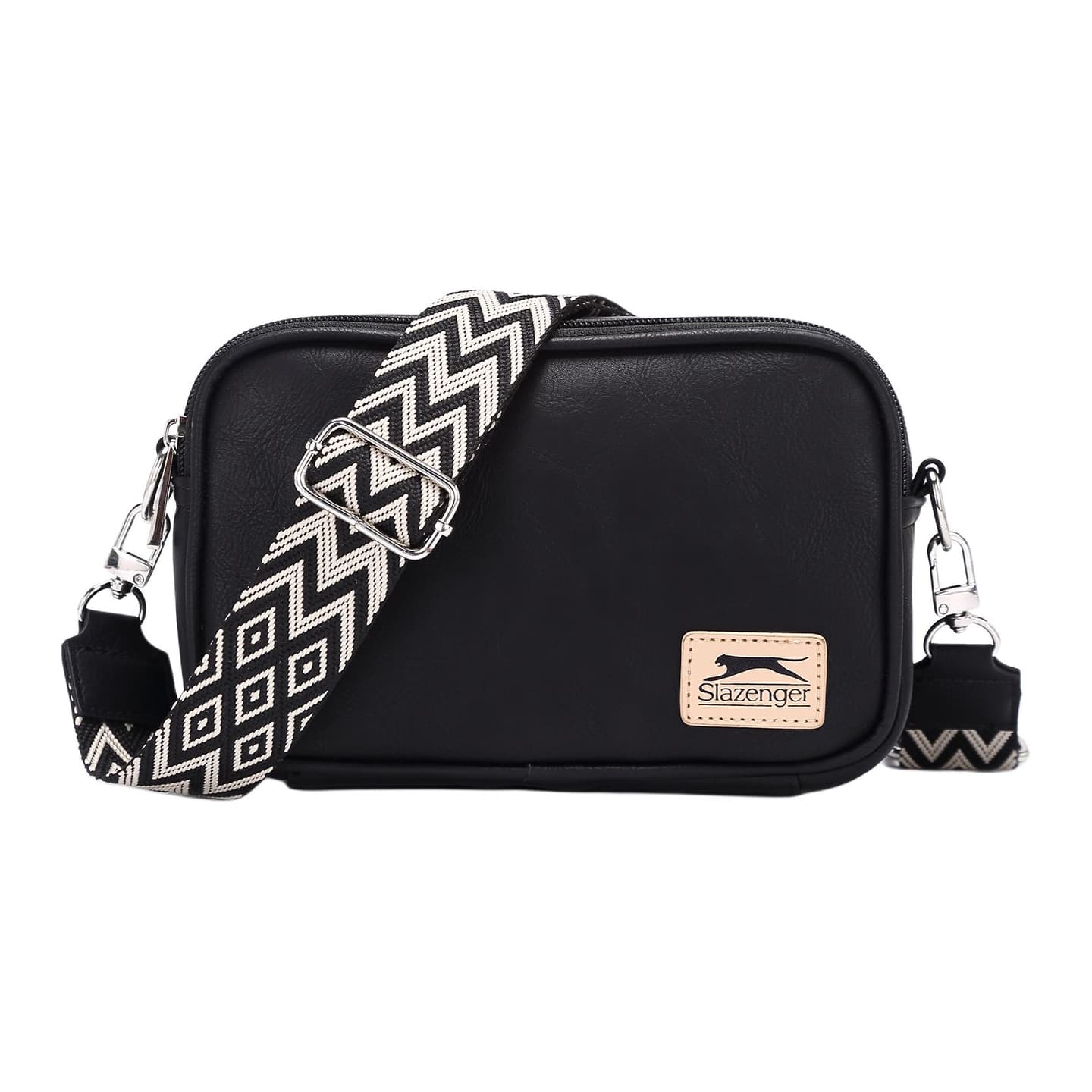 Slazenger Retro Logo Waist Bag Black
