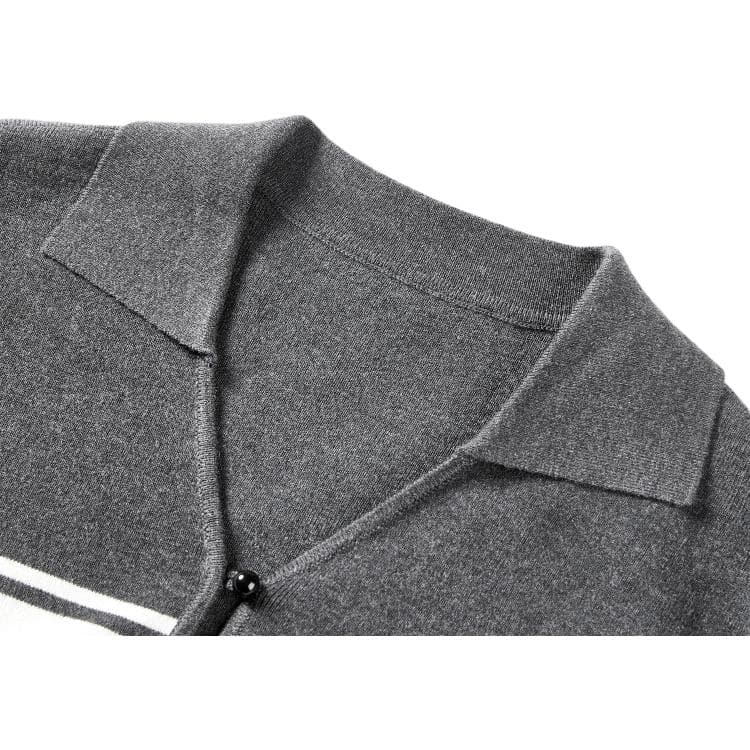 Peacebird Grey Collar Sweater Dress