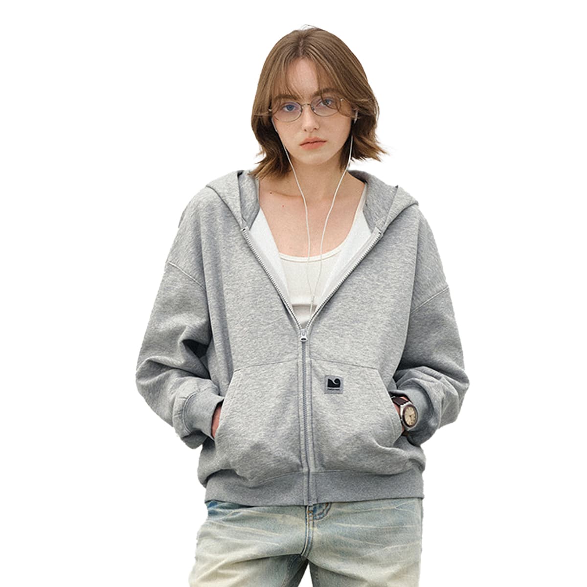 714STREET Basic Hoodie Fleece