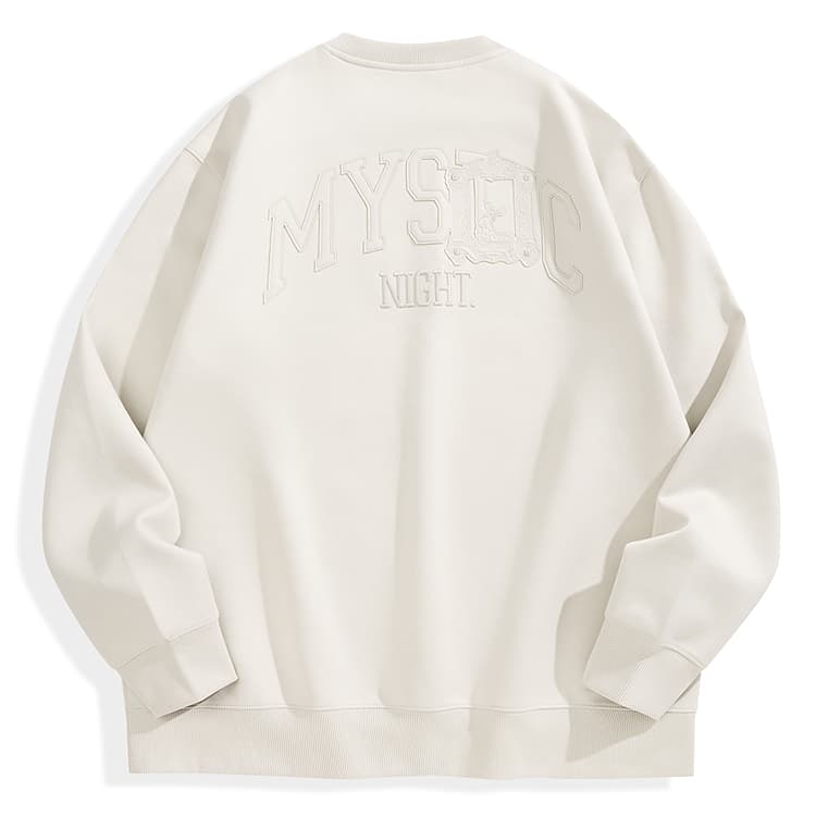 PEACEBIRD MEN Suede Fleece Sweatshirt