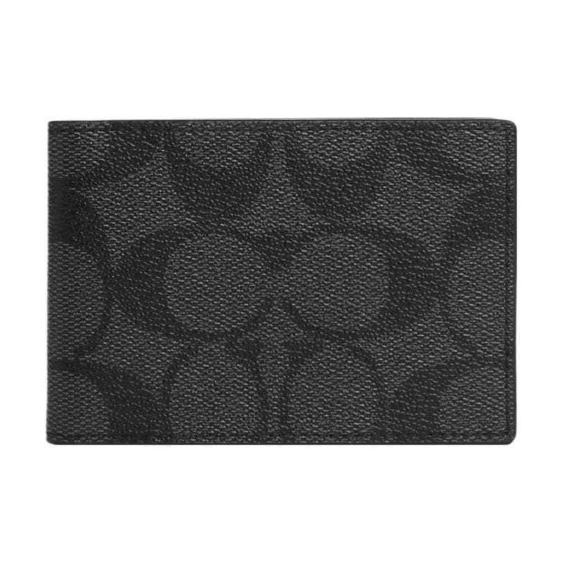 COACH Billfold Wallet 10 Black