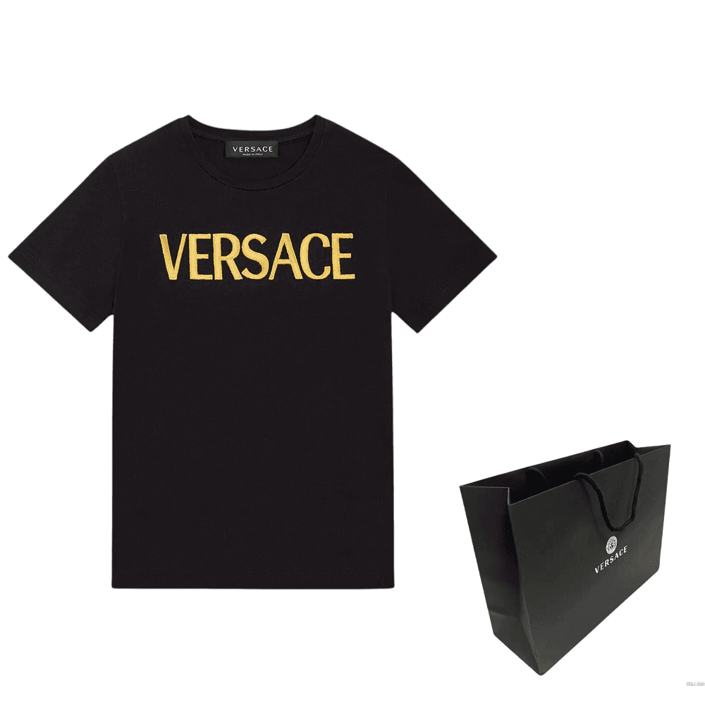 Versace SS24 Logo Embroidery T-Shirt