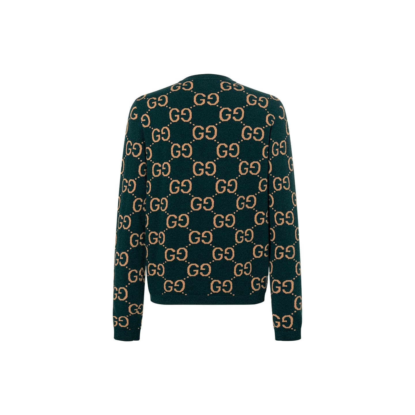 Gucci FW23 GG Jacquard Sweater Green