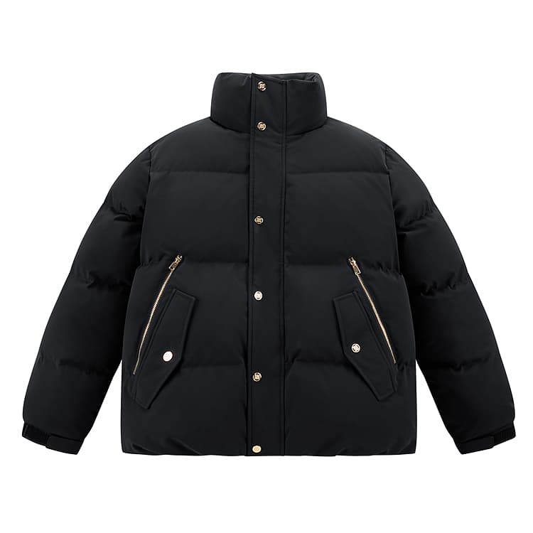PEACEBIRD MEN Black Gold Down Jacket