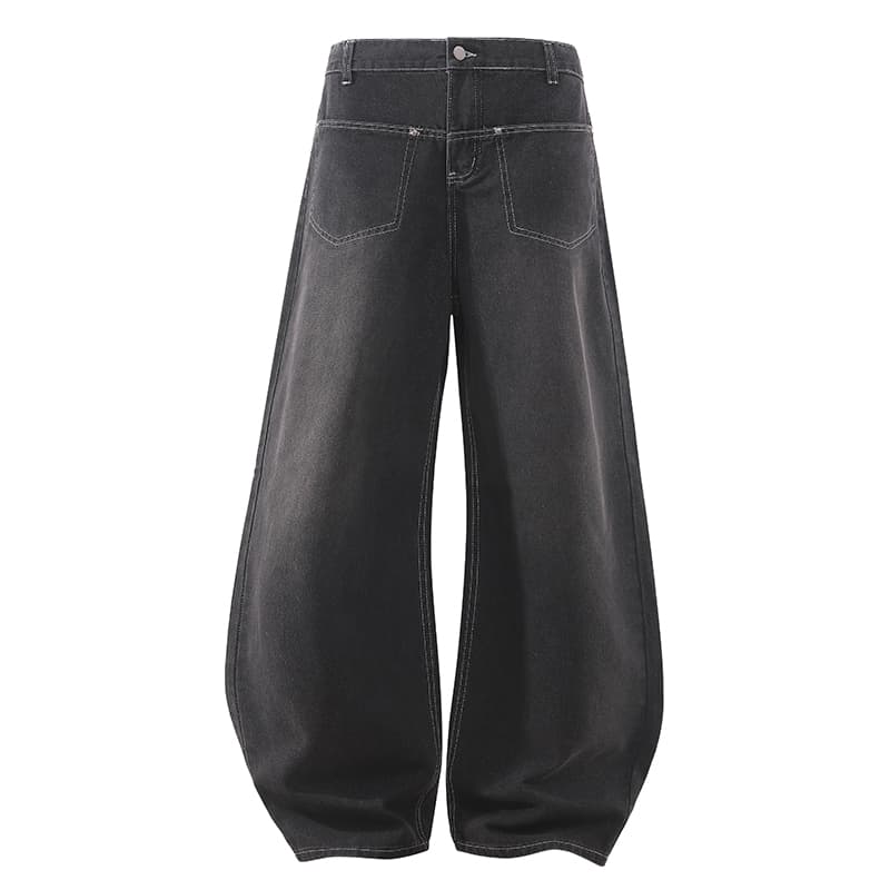 BRNR Washed Vintage Wide Leg Jeans