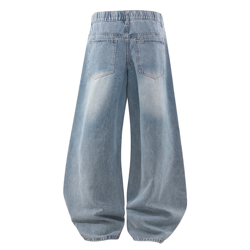 BRNR Washed Vintage Wide Leg Jeans