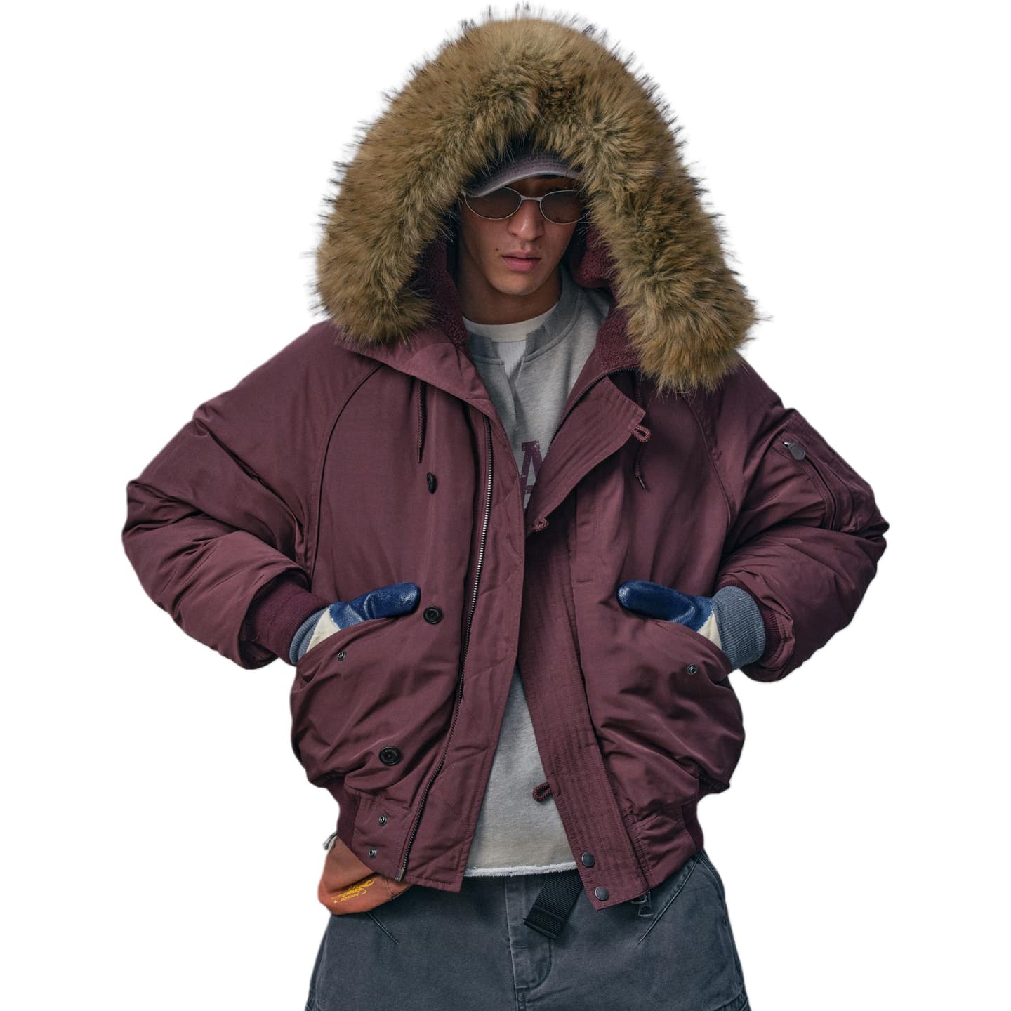 NOTHOMME Monterest N2B Windproof Detachable Fur Collar Down Jacket