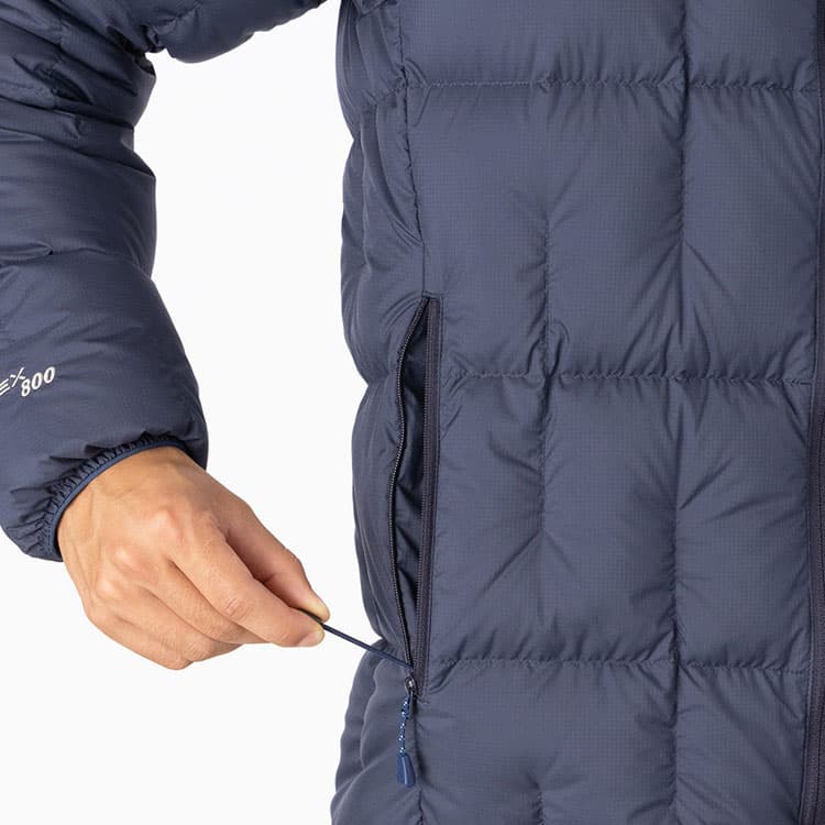 MONTBELL Letter Print Hoodie Down Jacket