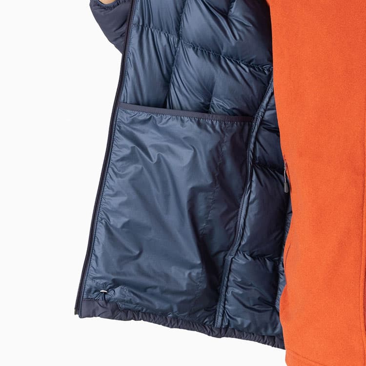 MONTBELL Letter Print Hoodie Down Jacket