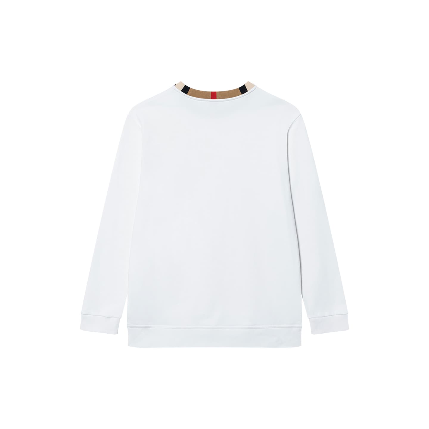 Burberry Logo Print Crewneck Sweatshirt White