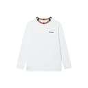 Burberry Logo Print Crewneck Sweatshirt White