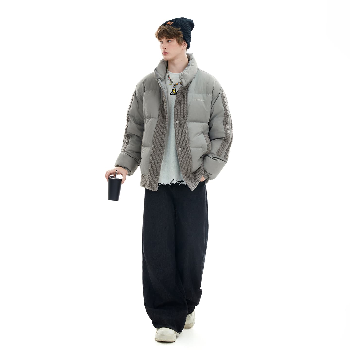 The Simpsons Vintage Embroidered Down Jacket