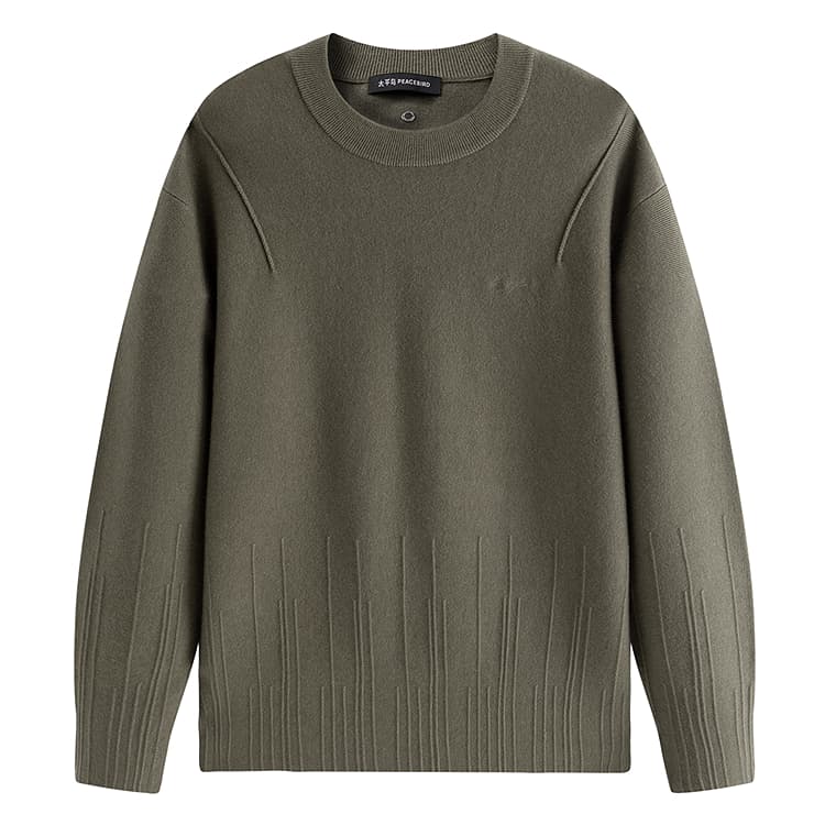 PEACEBIRD MEN Pullover Sweater