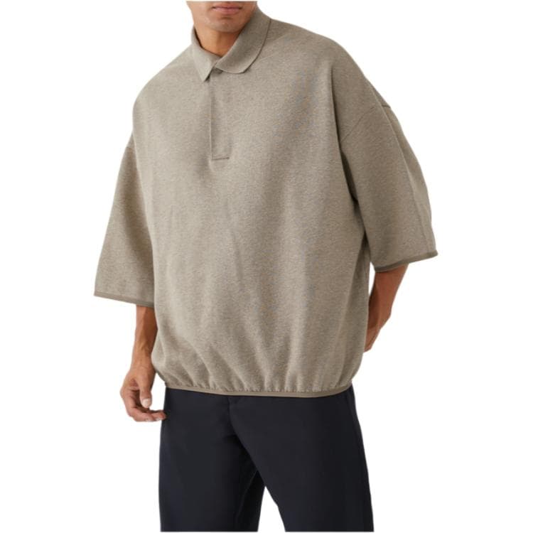 Fear of God Essentials Heather Grey Polo