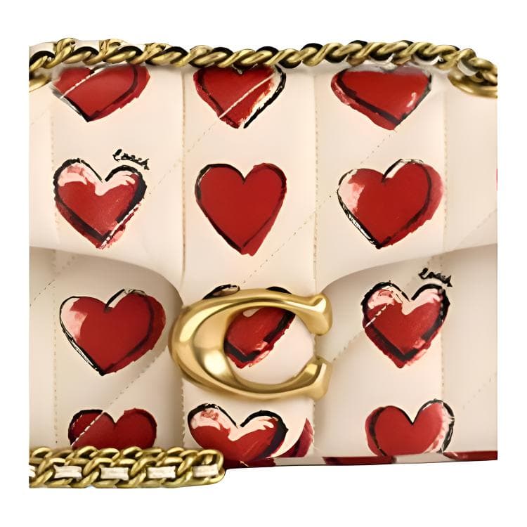 Coach Tabby 20 Quilted Heart Print