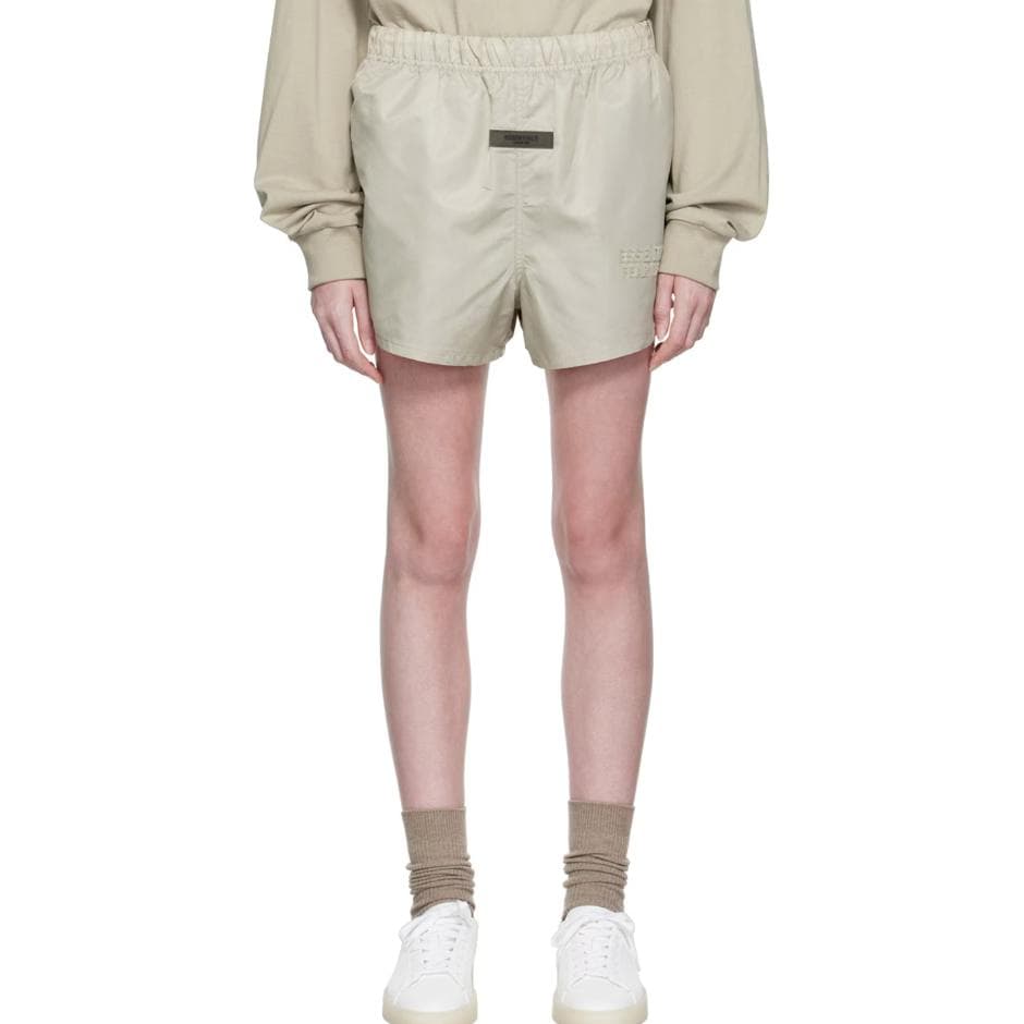 Fear of God Essentials FW22 Nylon Running Shorts Smoke Logo
