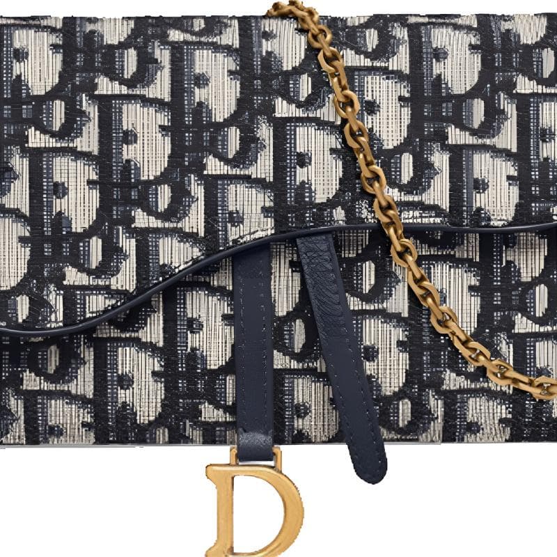 Dior Saddle Oblique Denim Blue