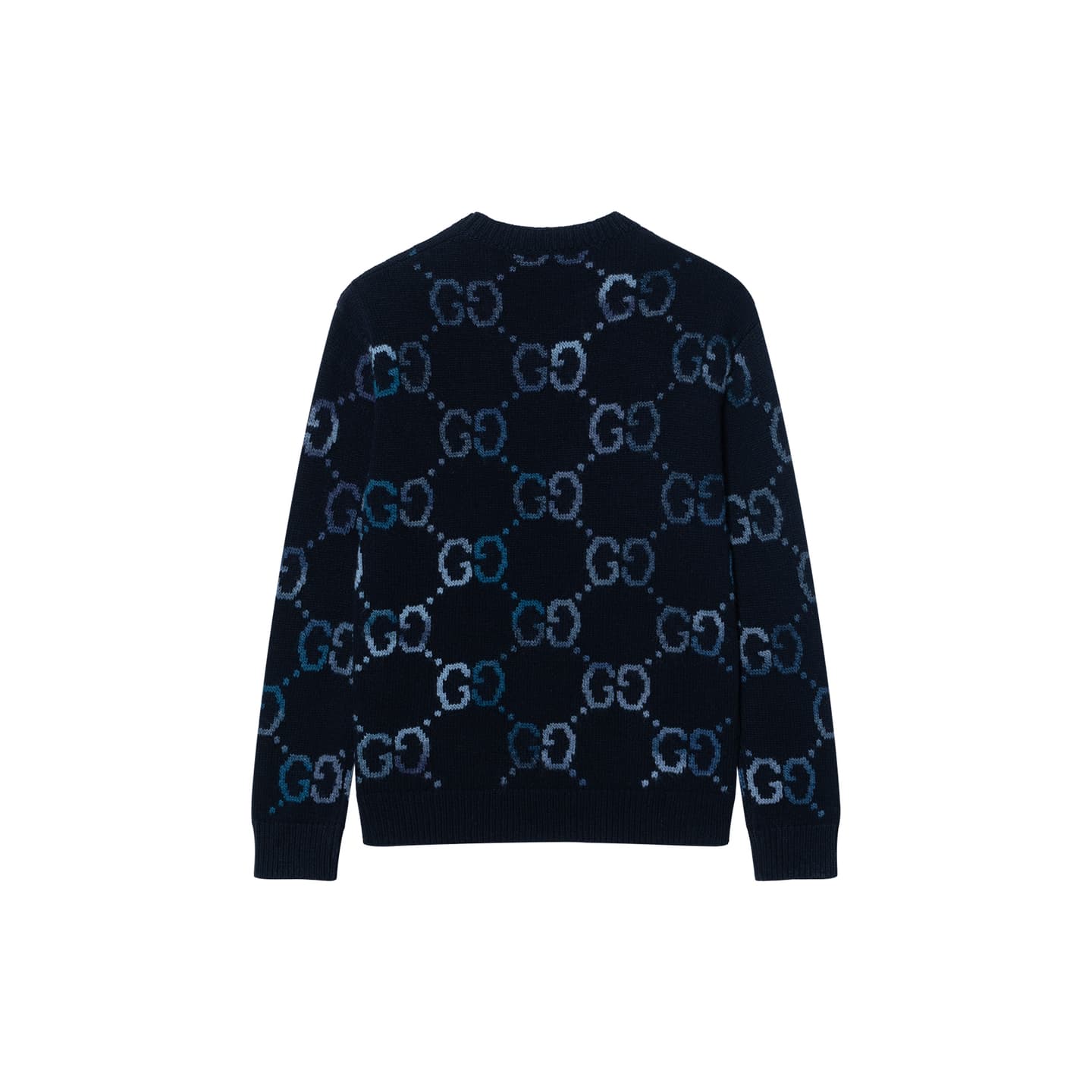 Gucci Knit Pattern Crewneck Sweater Blue