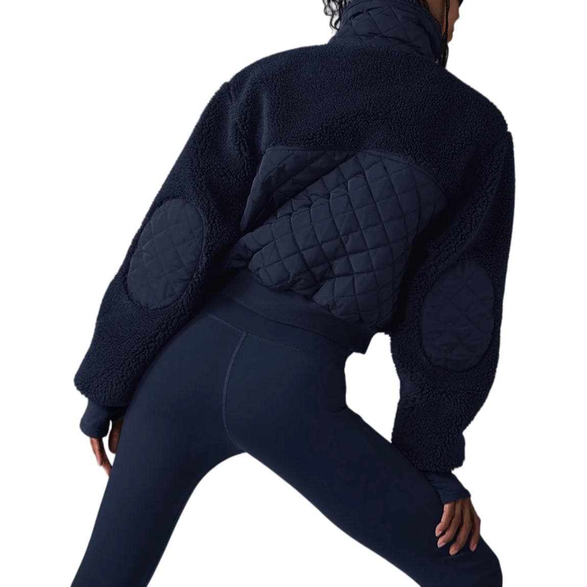 Alo Yoga Sherpa Edge Bomber Ivory