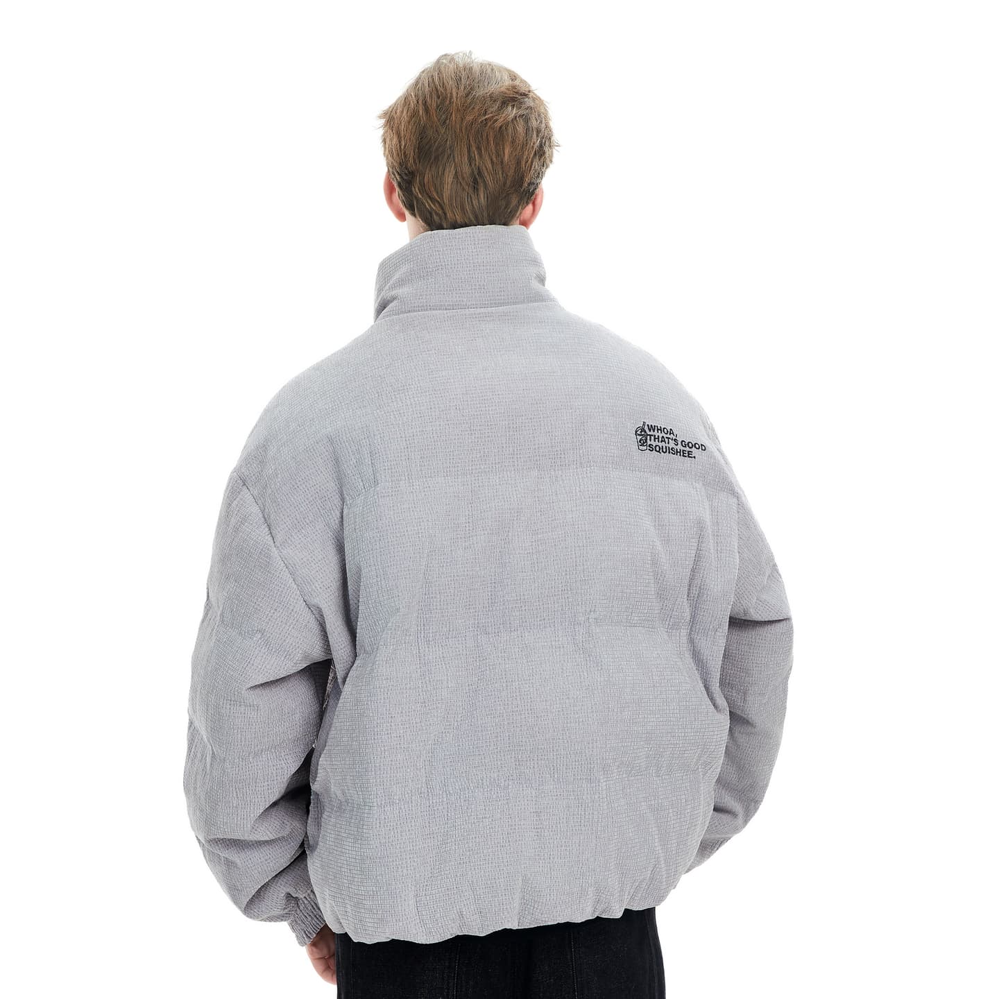 The Simpsons Waffle Texture Down Jacket