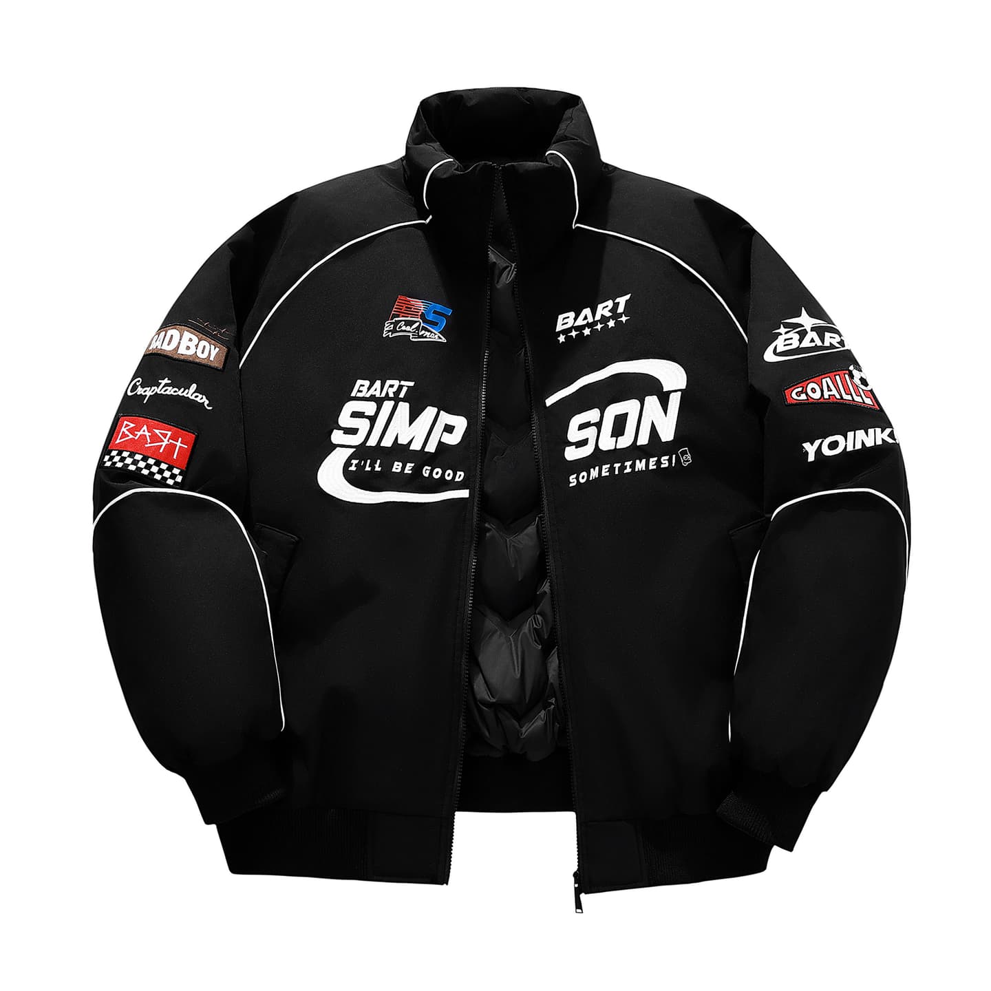 The Simpsons Logo Embroidered Racing Jacket