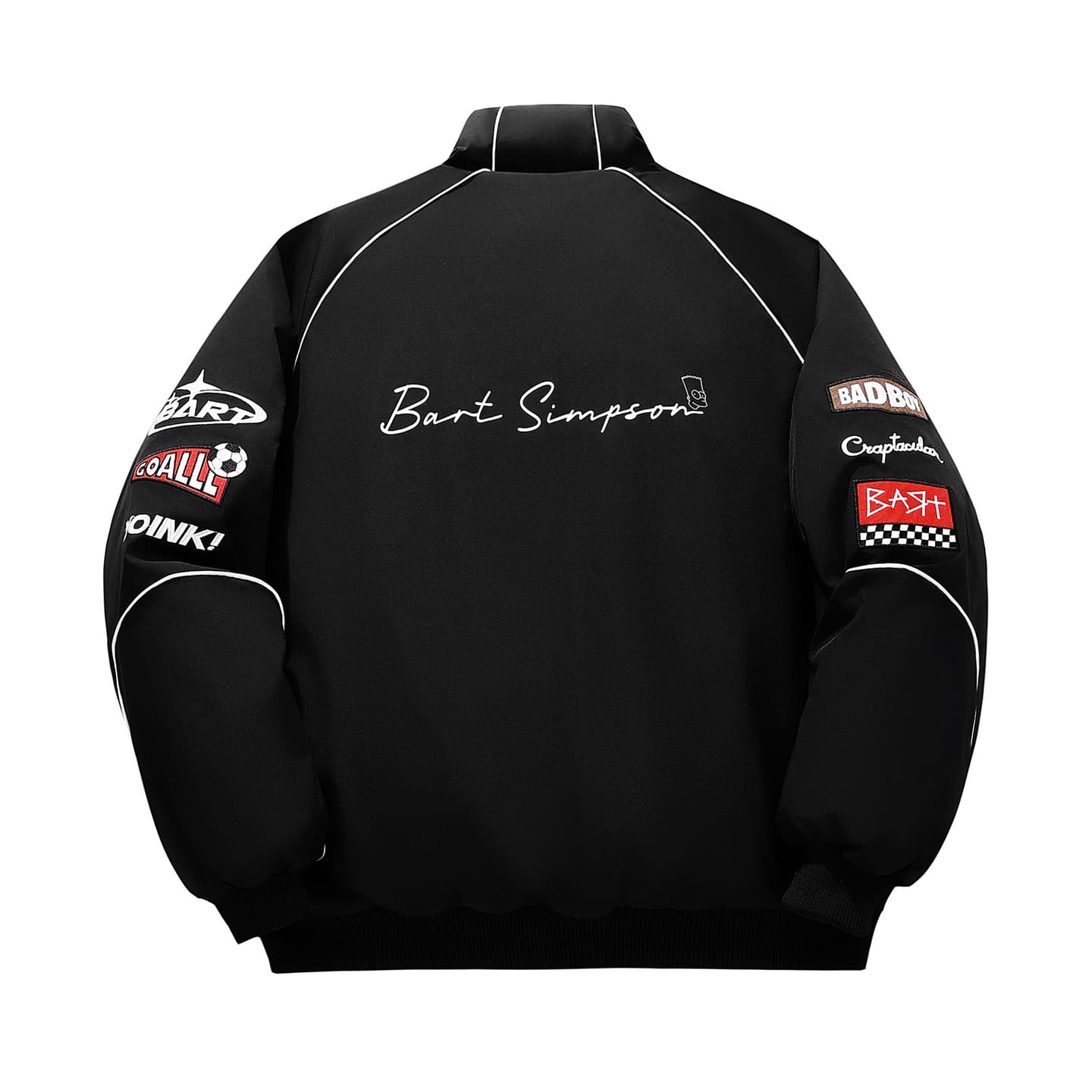 The Simpsons Logo Embroidered Racing Jacket