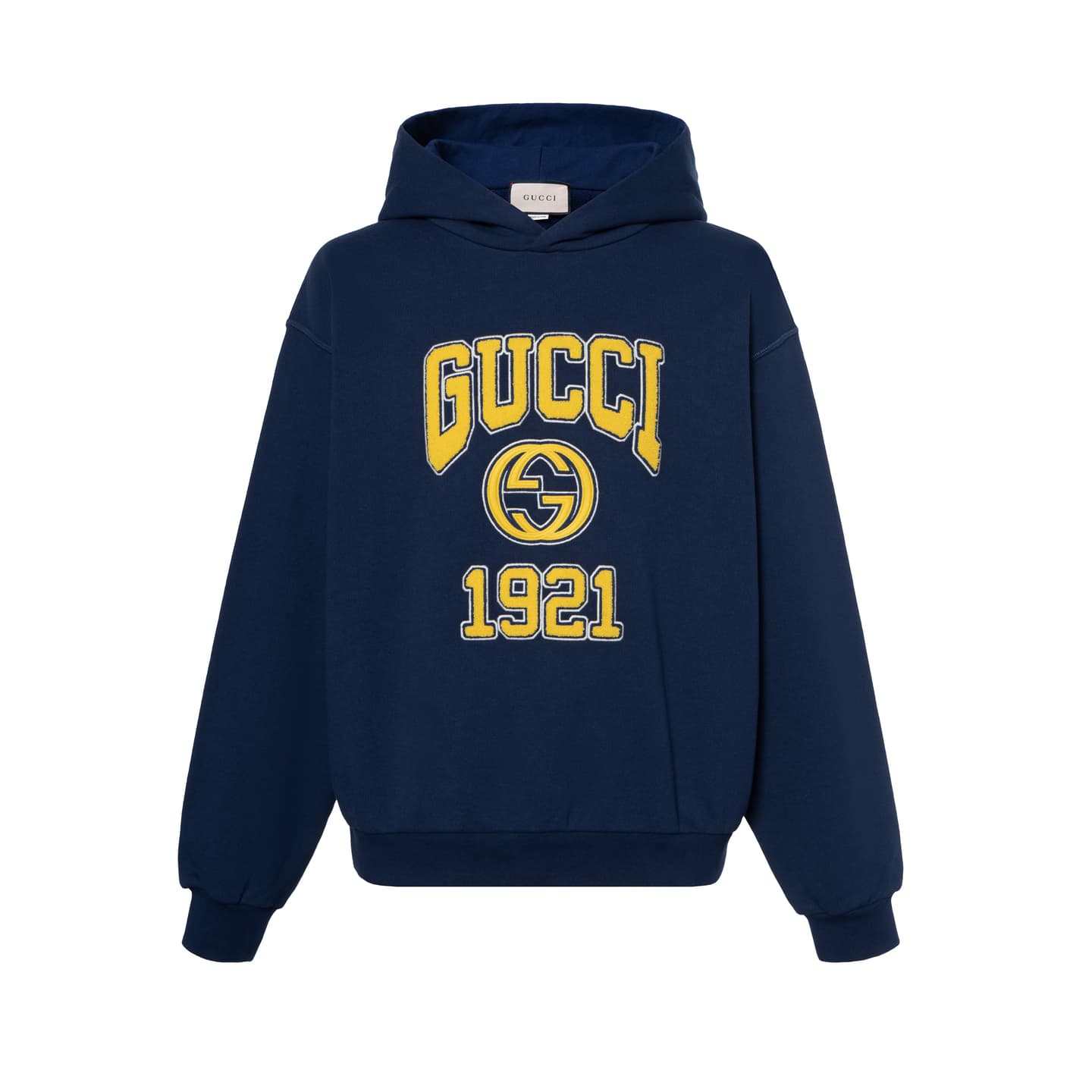 Gucci Logo Hoodie Blue