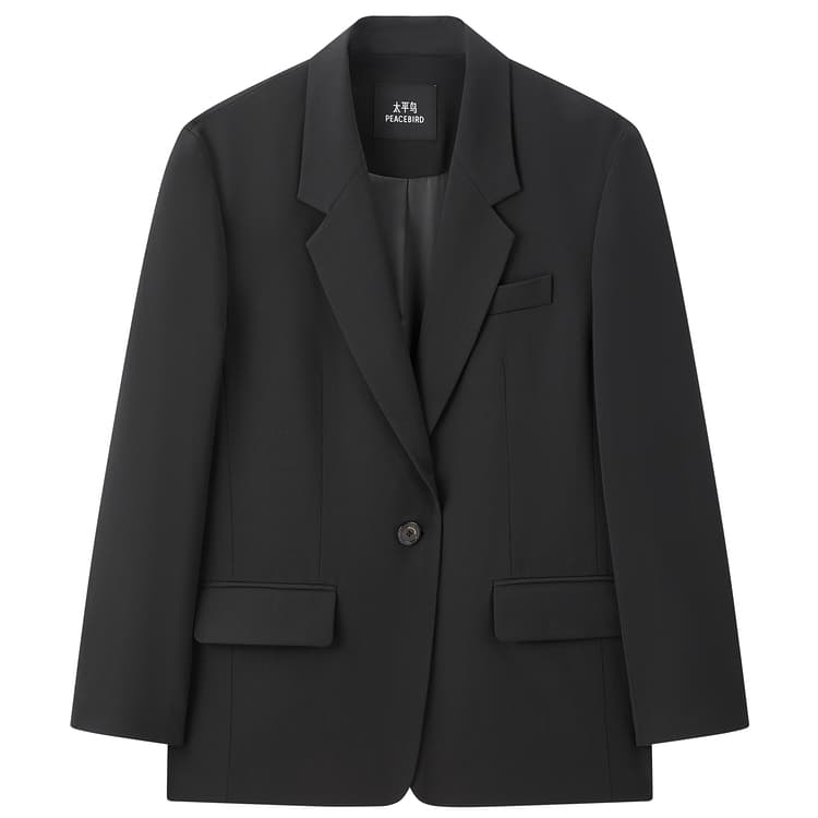 Peacebird Classic Wool Blend Blazer