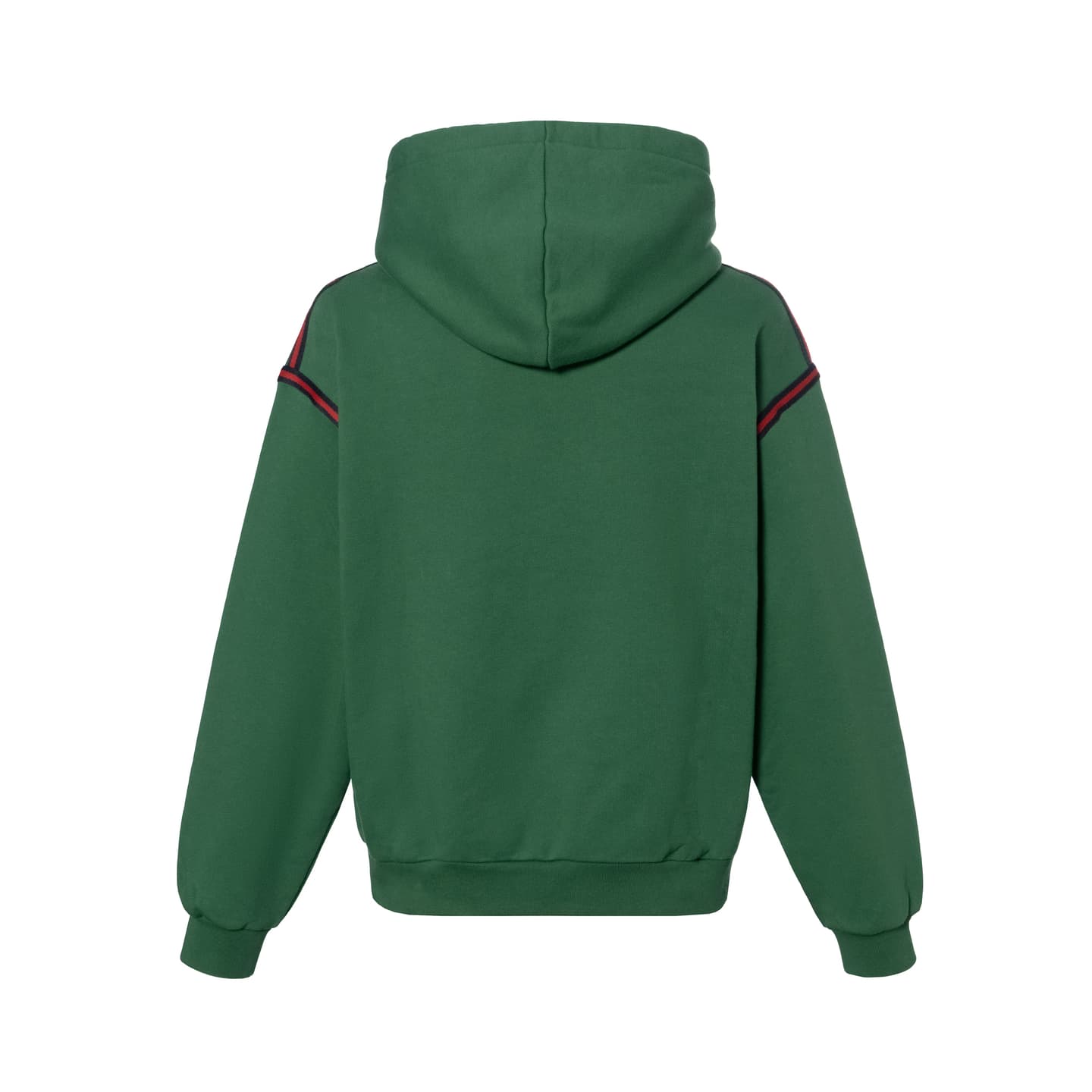 Gucci SS24 Striped Logo Hoodie Green