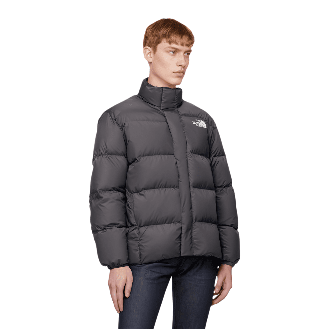 The North Face Logo Print Zip Jacket Black