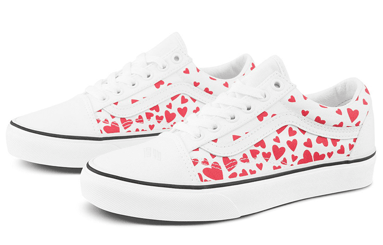 Vans Old Skool Valentine's Day White Red