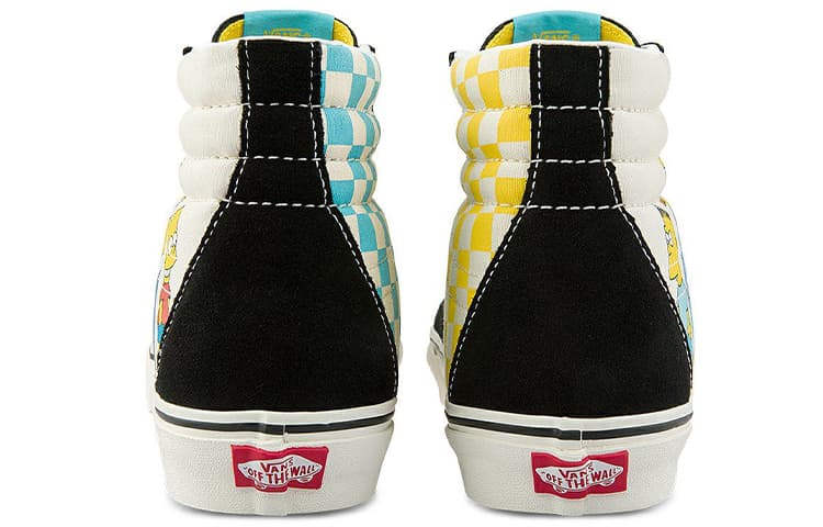 Vans SK8 High The Simpsons Black White