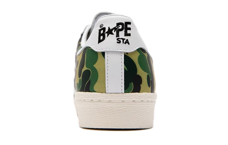 A BATHING APE x adidas Superstar Green Camo