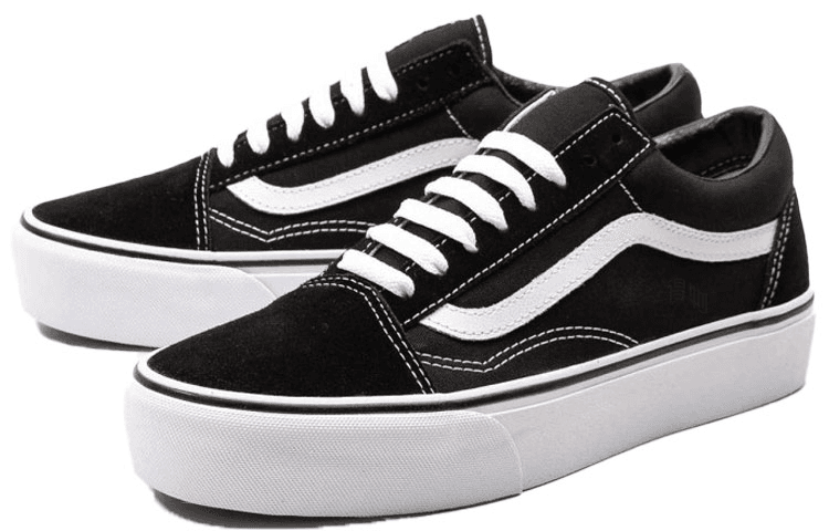 Vans Old Skool Platform Black White