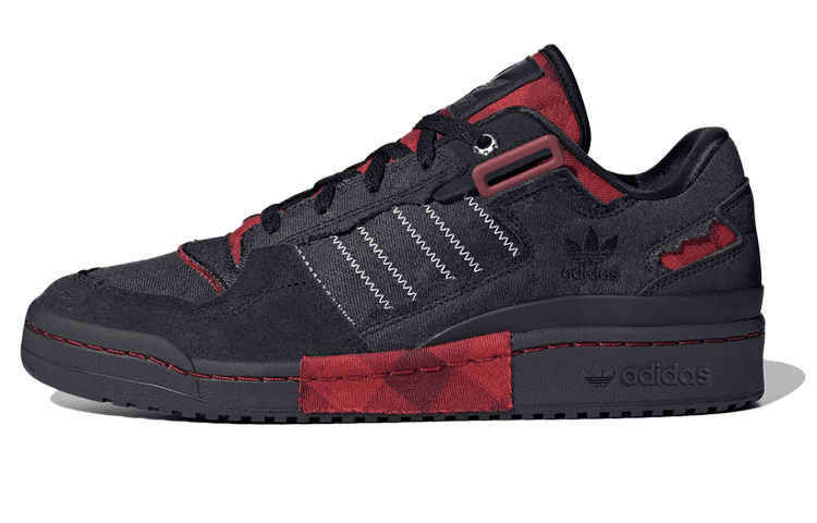 adidas Forum Exhibit Low Black Red