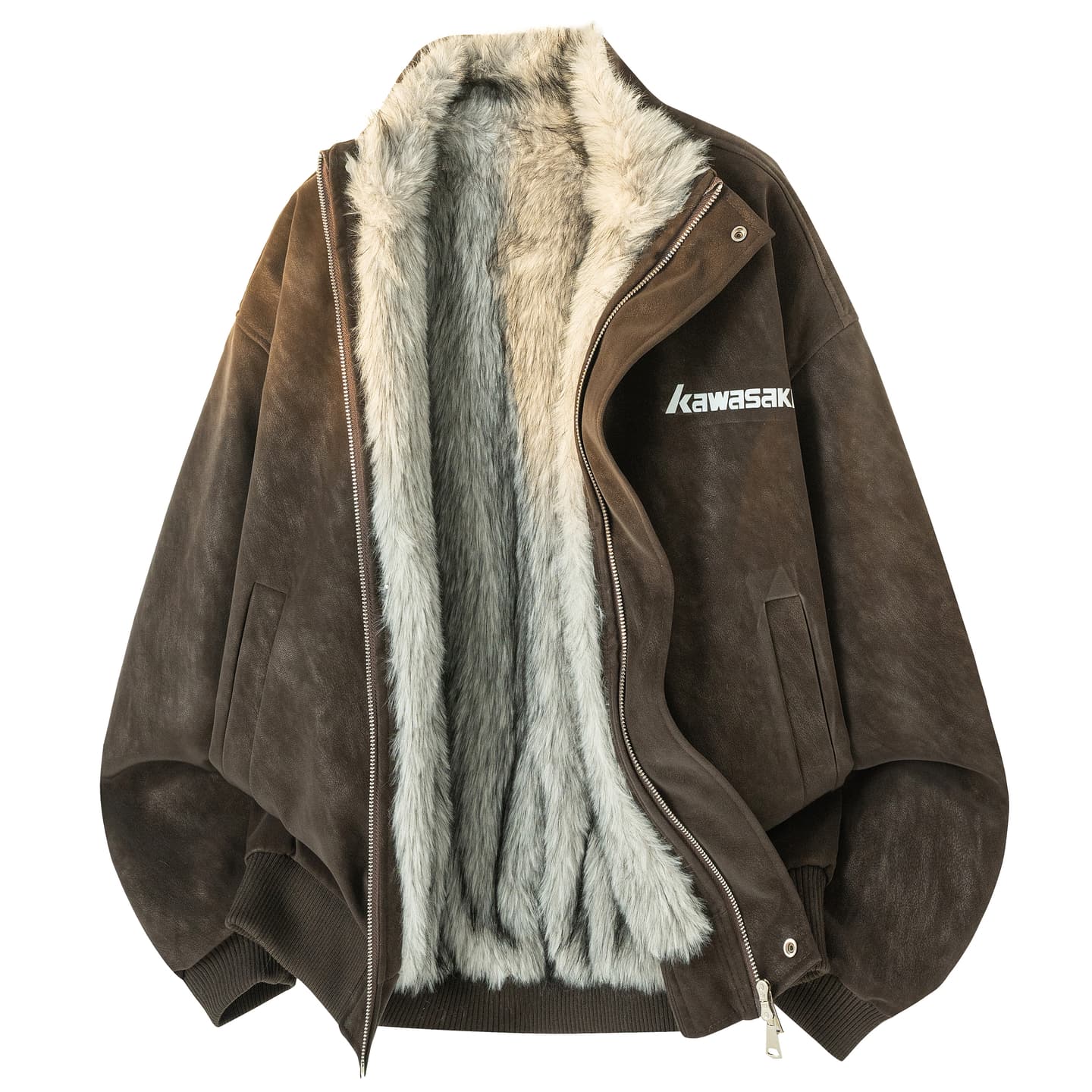 Kawasaki Cleanfit Vintage Litchi Texture Jacket